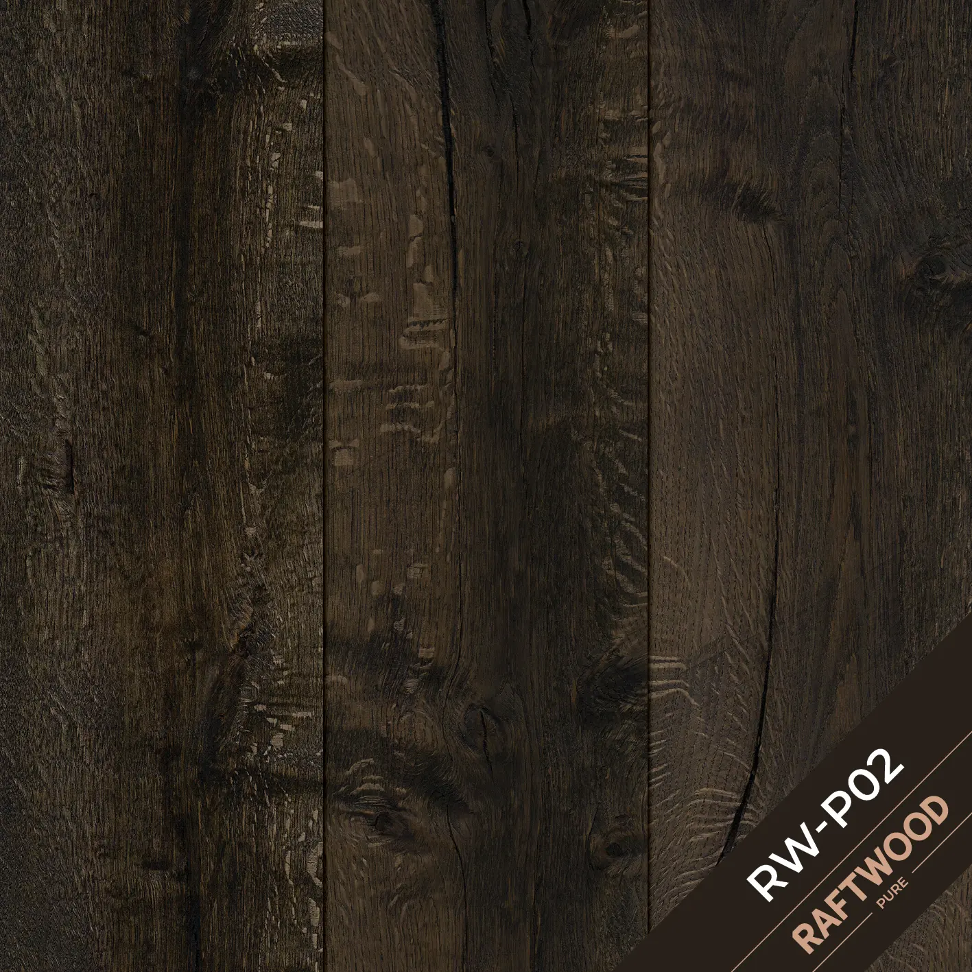Raftwood collectiestaal kleur RW-P02 zwart